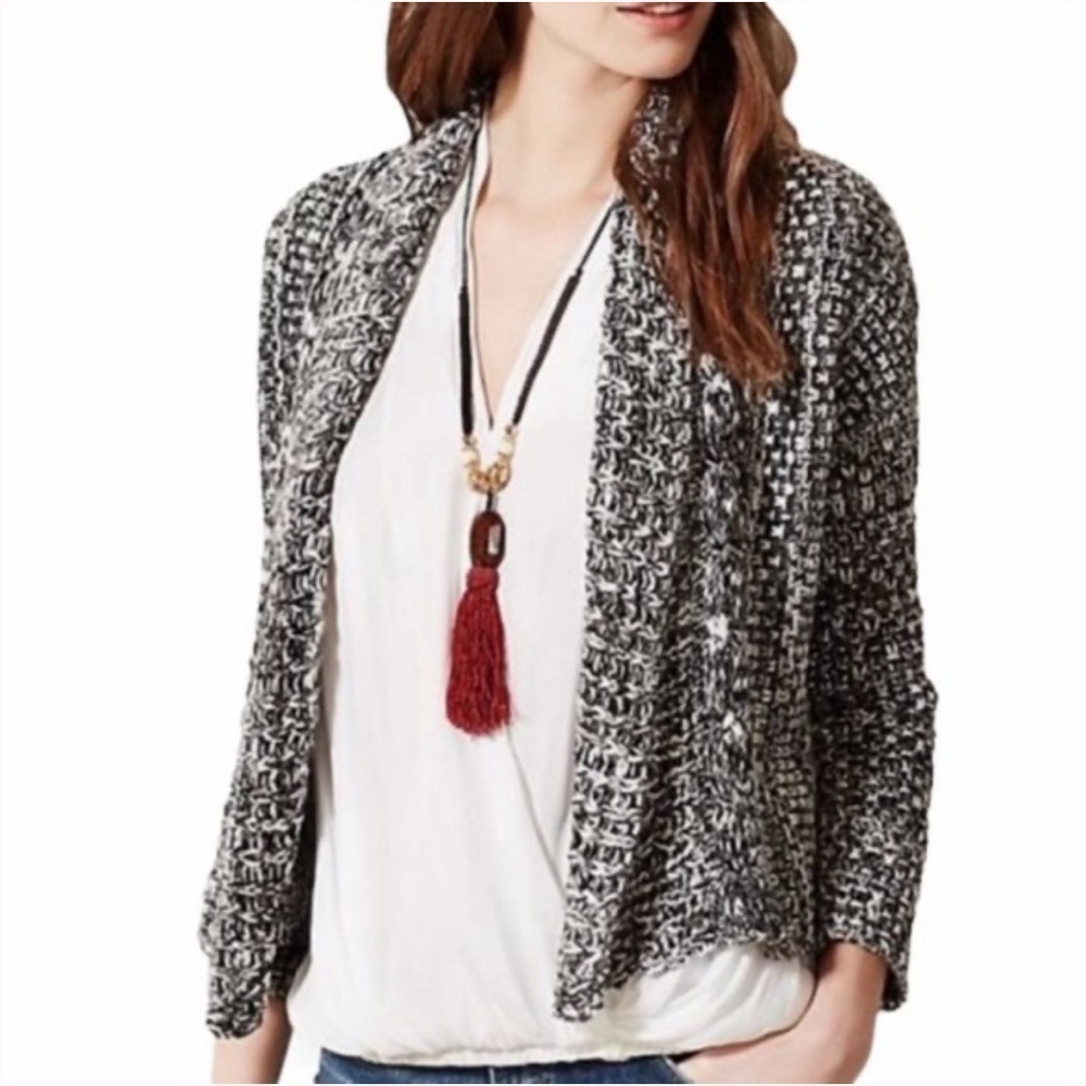 Anthropologie Moth Waterfall Front Cardigan Size Xsmall‎
